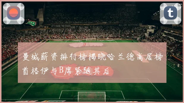 曼城薪资排行榜揭晓哈兰德高居榜首格伊与B席紧随其后